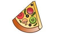 Cum să desenezi o felie de pizza