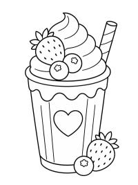Milkshake cu căpșuni