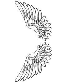 Tatuaj aripi înger