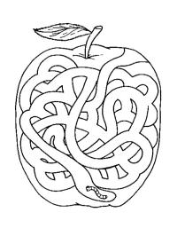 labirint în măr