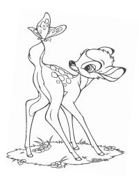 Bambi cu fluture