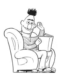 Bert citește o carte
