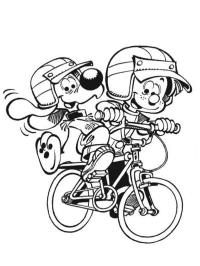 Billie și Bollie pe bicicletă