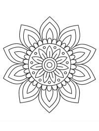 Mandala cu floare