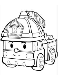 Mașina de pompieri Roy (Robocar Poli)
