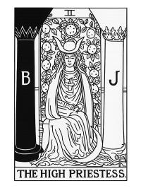Cartea de tarot Marea Preoteasă