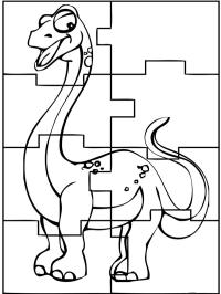 Puzzle dinozaur
