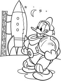 Donald Duck merge în spațiu