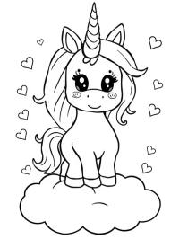 Unicorn pe un nor