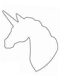 Șablon cu unicorn