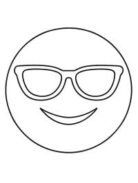 Emoji cu ochelari de soare