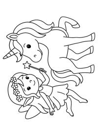 Zână și unicorn