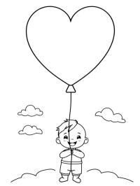Balon în formă de inimă