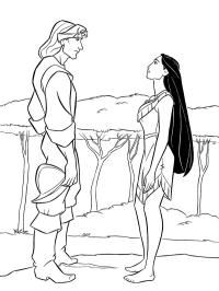 John Smith și Pocahontas