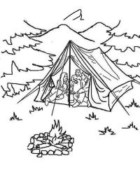 Camping în cort