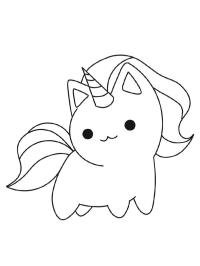 Pisică mică unicorn
