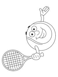 Minge de tenis râzând