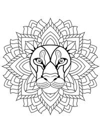 Mandala cu leu