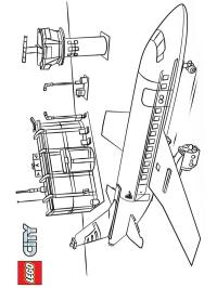 Lego avion pe aeroport