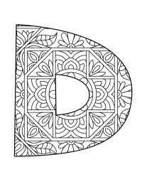 Mandala litera D