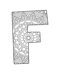 Mandala litera F