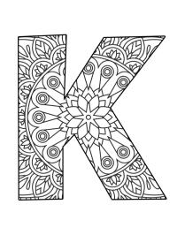 Mandala litera K