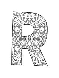 Mandala litera R