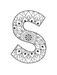 Mandala litera S