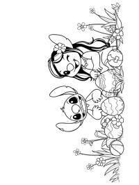 Lilo și Stitch sărbătoresc Paștele
