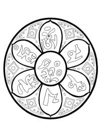 Mandala floare de lotus