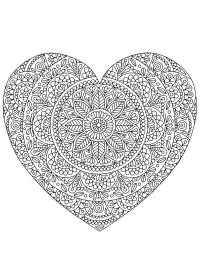 Mandala cu inimă