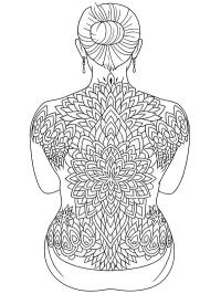 Mandala – tatuaj pe spate