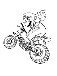 Mario pe motocicletă