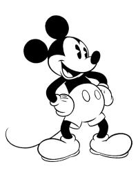Pointer mute Definition Planse de colorat Mickey Mouse | Imprima gratuit coli de desenat si planse  de colorat