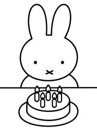 Miffy cu tort