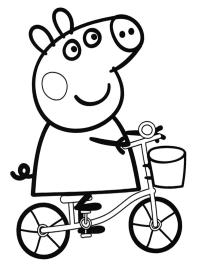 Peppa pe bicicletă