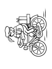 Pete pe bicicletă