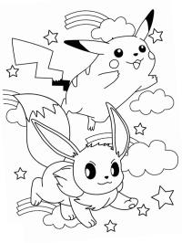 Pikachu și Eevee