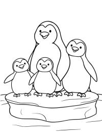 Familie de pinguini