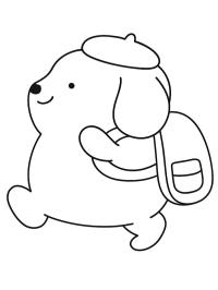 Pompompurin merge la școală
