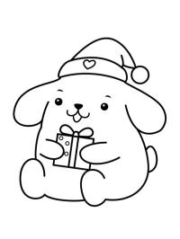 Pompompurin cu căciulă de Crăciun