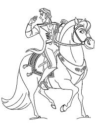 Prințul Hans pe cal