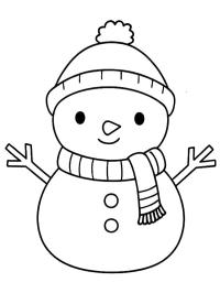 Om de zăpadă drăguț