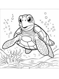 Broască țestoasă sub apă