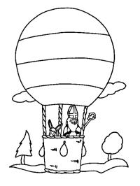 Moșul în balonul cu aer cald