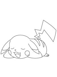 Pikachu care doarme