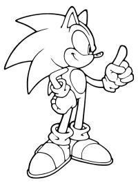 Sonic arată cu degetul