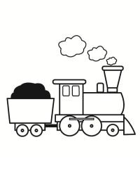 Locomotivă cu aburi cu vagon
