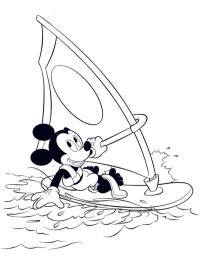 Mickey Mouse Windsurfer