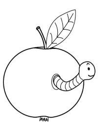 Vierme într-un măr